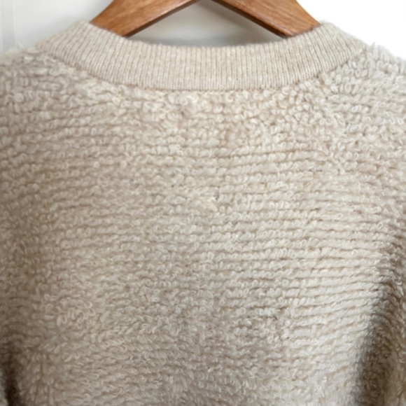 Lucky Brand Cozy Cream Cardigan Sweater With Star Buttons - Picture 5 of 9